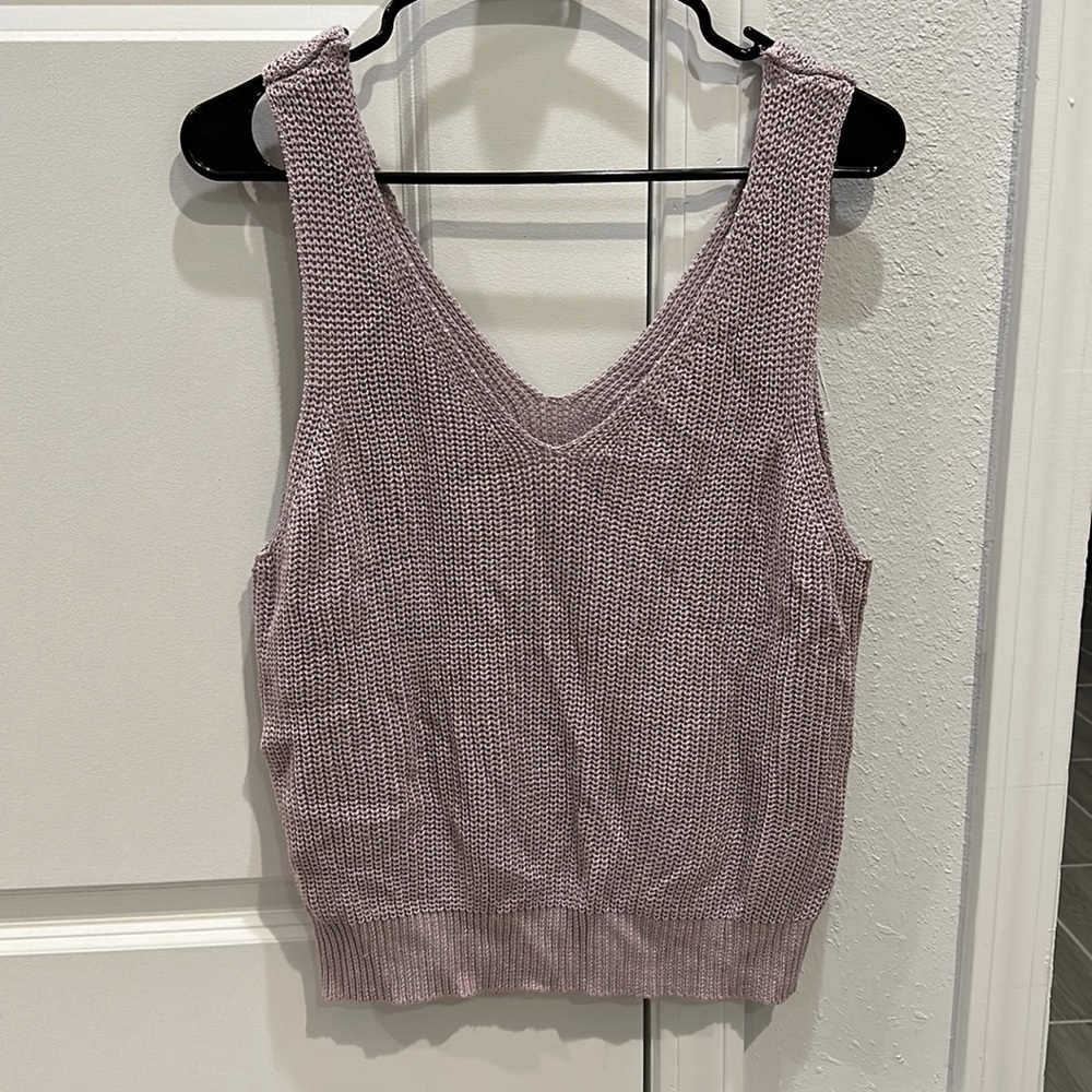 Pink Lily Sweater Tank Top. Size X-Large. Worn once. Like new.